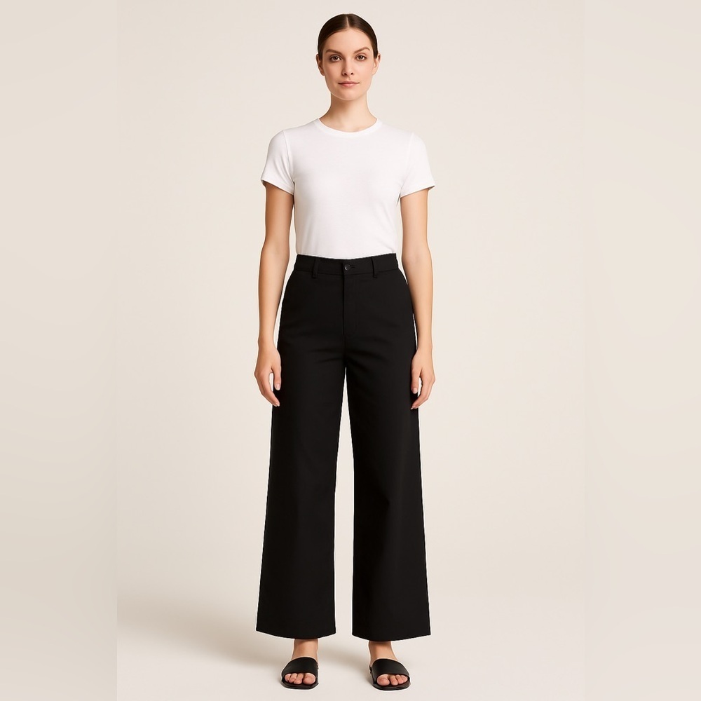 7 For All Mankind Women’s Wide-Leg Black Dress Pants Size S